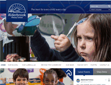 Tablet Screenshot of alderbrookprimaryschool.co.uk